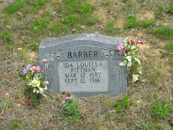 Ida Louella <I>Pittman</I> Barber 