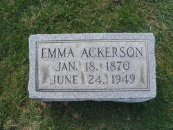 Emma <I>Bywater</I> Ackerson 