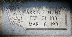 Carrie Elizabeth <I>Laub</I> Hunt 