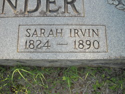 Sarah Ann <I>Irvin</I> Alexander 