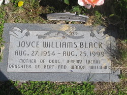 Joyce <I>Williams</I> Black 