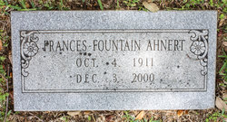 Frances Georgia <I>Fountain</I> Ahnert 