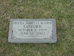 Frieda James <I>Claussen</I> Sanford 