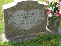 Alice <I>Roberts</I> Brown 