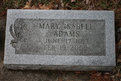 Mary Isabell Adams 