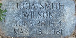 Lucia Brock <I>Smith</I> Wilson 