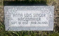 Anna Lois <I>Singer</I> Hagenmaier 