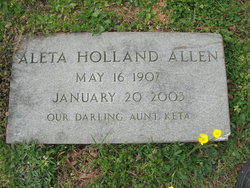 Aleta <I>Holland</I> Allen 