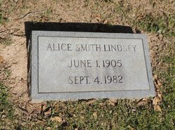 Alice <I>Smith</I> Lindsey 