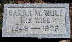 Sarah M. <I>Lowe</I> Wolf 