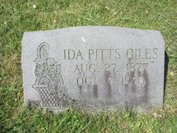 Ida Elizabeth <I>Pitts</I> Giles 