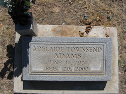 Adelaide Elizabeth Lennon <I>Townsend</I> Adams 