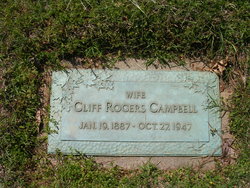 Carrie Clifford “Cliff” <I>Rogers</I> Campbell 