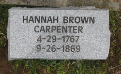 Hannah <I>Brown</I> Carpenter 