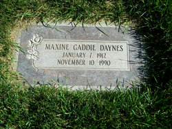 Maxine <I>Gaddie</I> Daynes 