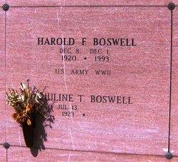 Harold Frank Boswell 