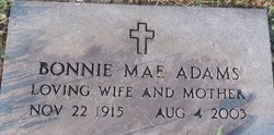 Bonnie Mae <I>Rigsby</I> Adams 