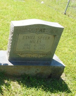 Ethel Susie <I>Speer</I> Miles 