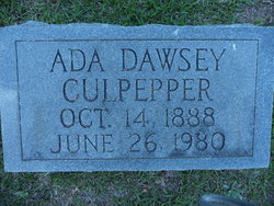 Ada <I>Dawsey</I> Culpepper 