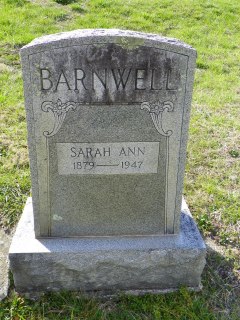 Sarah Ann <I>Freeman</I> Barnwell 