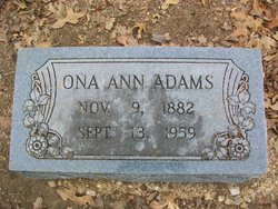 Ona Ann <I>Pogue</I> Adams 