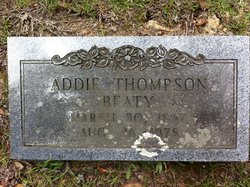 Adeline Virginia “Addie” <I>Thompson</I> Beaty 