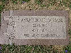 Anna <I>Hocker</I> Fairbank 