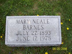 Mary Neale <I>Bottorff</I> Barnes 