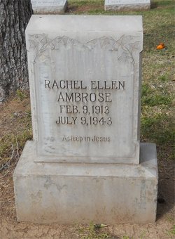 Rachel Ellen <I>Tubbs</I> Ambrose 
