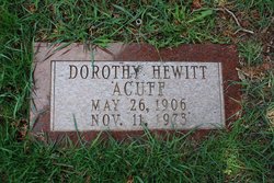 Dorothy <I>Hewitt</I> Acuff 