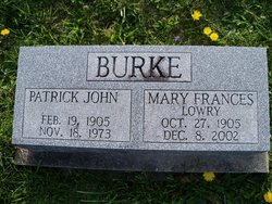 Mary Frances <I>Lowry</I> Burke 