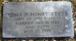 Edna Doris <I>Henry</I> Teets 