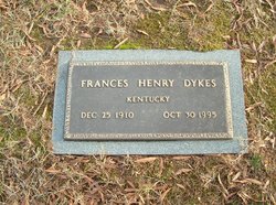 Frances Davis <I>Henry</I> Dykes 