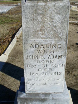 Adaline “Addie” <I>Baird</I> Adams 