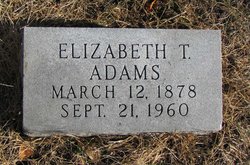 Elizabeth O. <I>Thornell</I> Adams 
