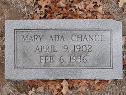 Mary Ada <I>Saunders</I> Chance 