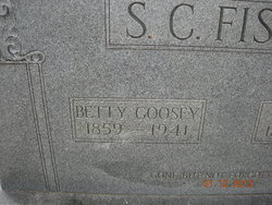 Elizabeth “Betty” <I>Goosey</I> Fisher 