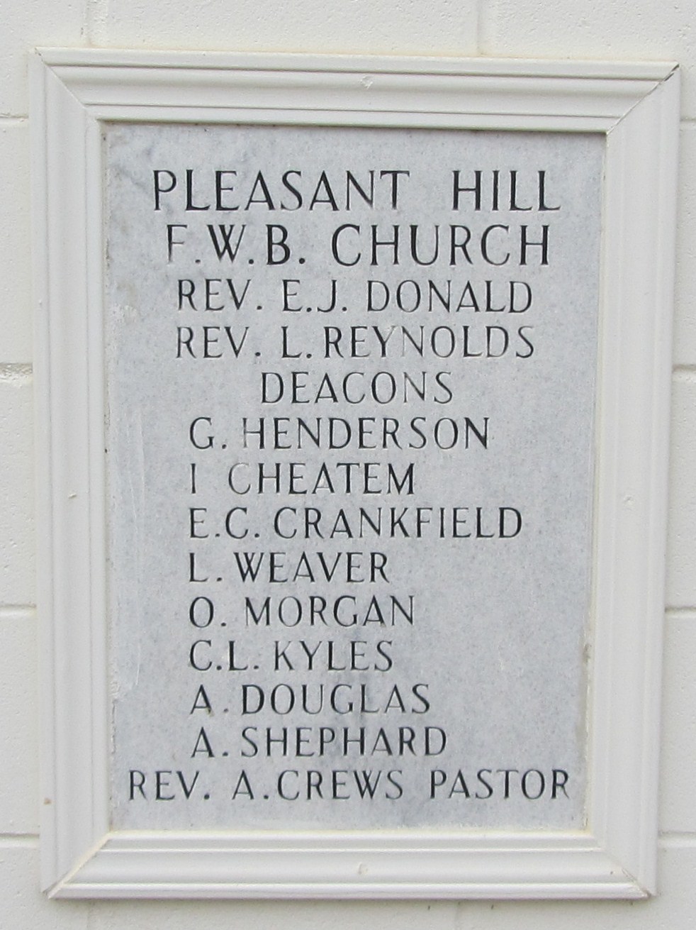 Pleasant Hill Free Will Baptist Church Cemetery