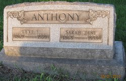 Sarah Jane <I>Reede</I> Anthony 