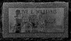 Olive E. <I>Williams</I> Lance 