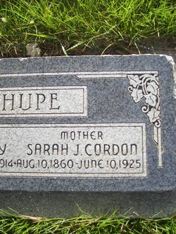 Sarah Jane <I>Cordon</I> Shupe 