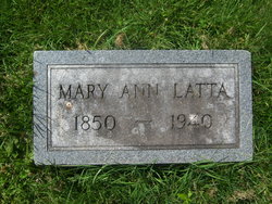 Mary Ann <I>Dillon</I> Latta 