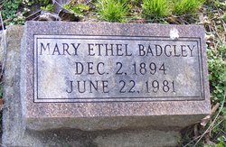 Mary Ethel <I>Cable</I> Badgley 