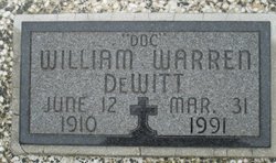 Rev William Warren “Doc” DeWitt 