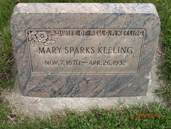 Mary Elizabeth <I>Sparks</I> Keeling 