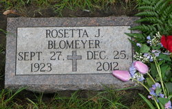 Rosetta J. “Rosemary” <I>DeBruin</I> Blomeyer 