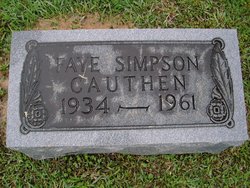 Faye <I>Simpson</I> Cauthen 