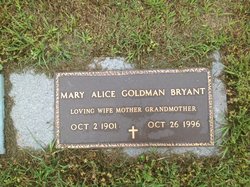 Mary Alice <I>Goldman</I> Bryant 