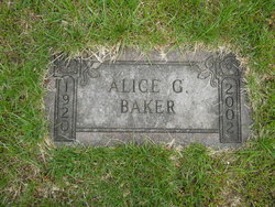 Alice G Baker 