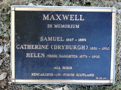 Catherine “Kate” <I>Dryburgh</I> Maxwell 